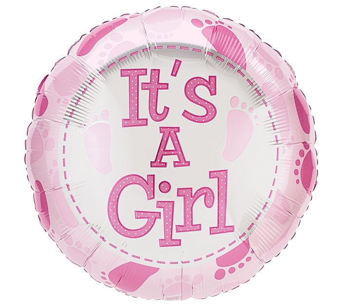 It's a GIrl Baby Feet Balloon